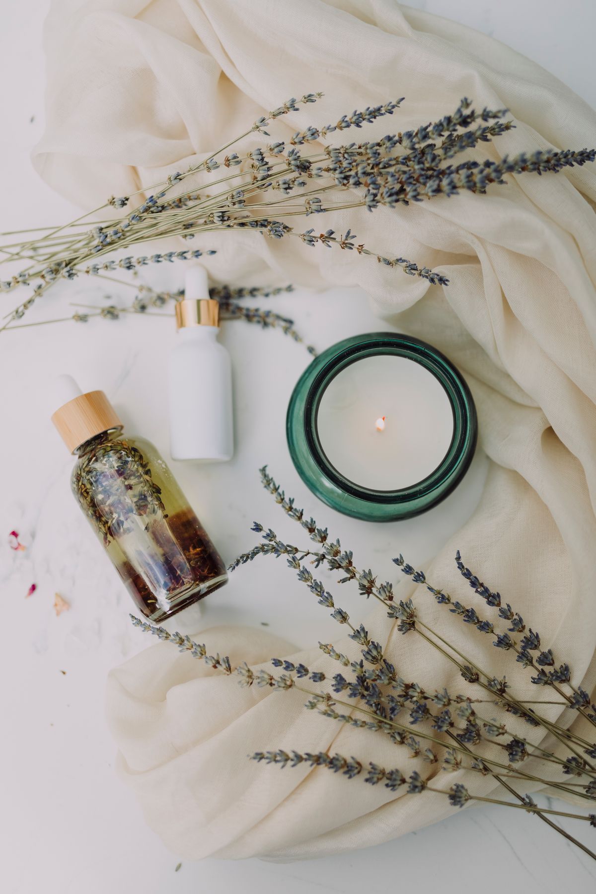 Calming spa styling at Rancho Spa & Nails